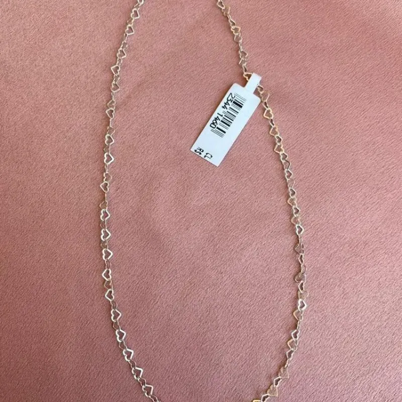 Colar Prata Corações