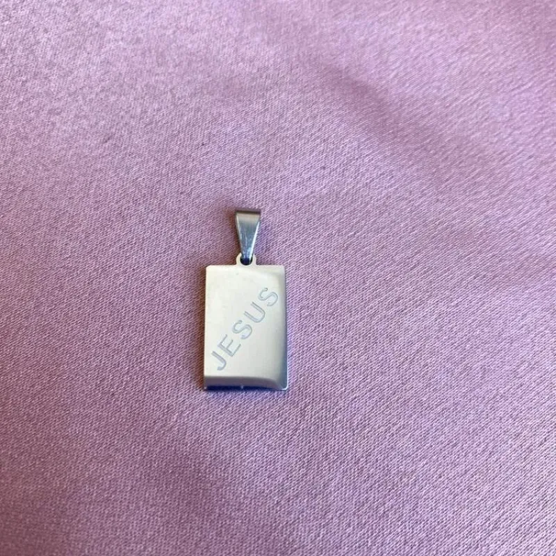 Pingente Inox Placa Jesus