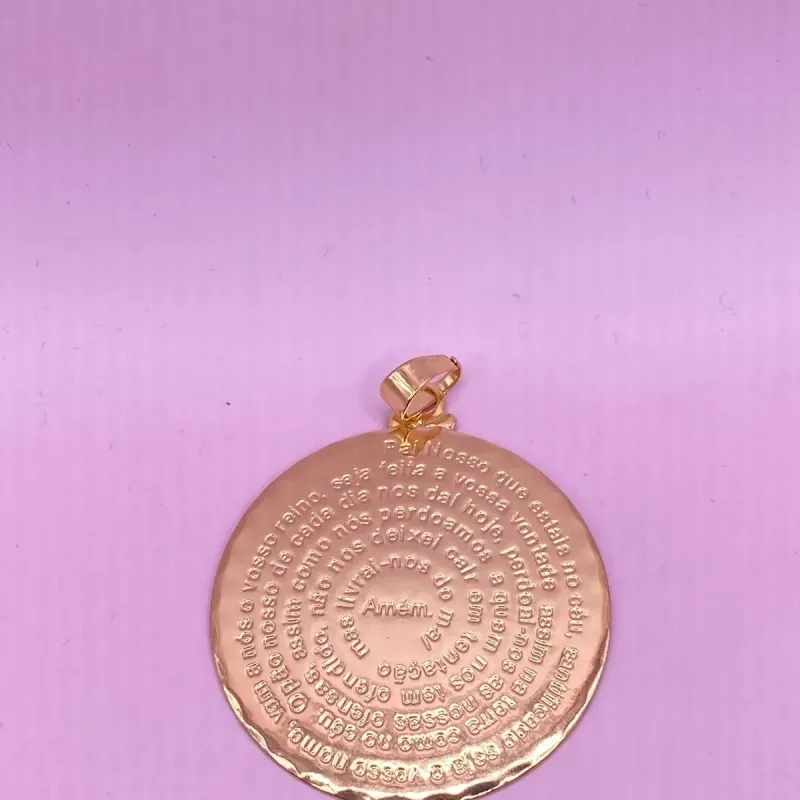 Pingente Medalha Pai Nosso Grande