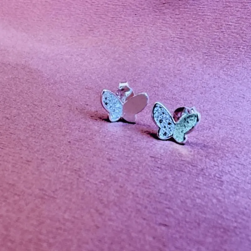 Brinco Prata Borboleta