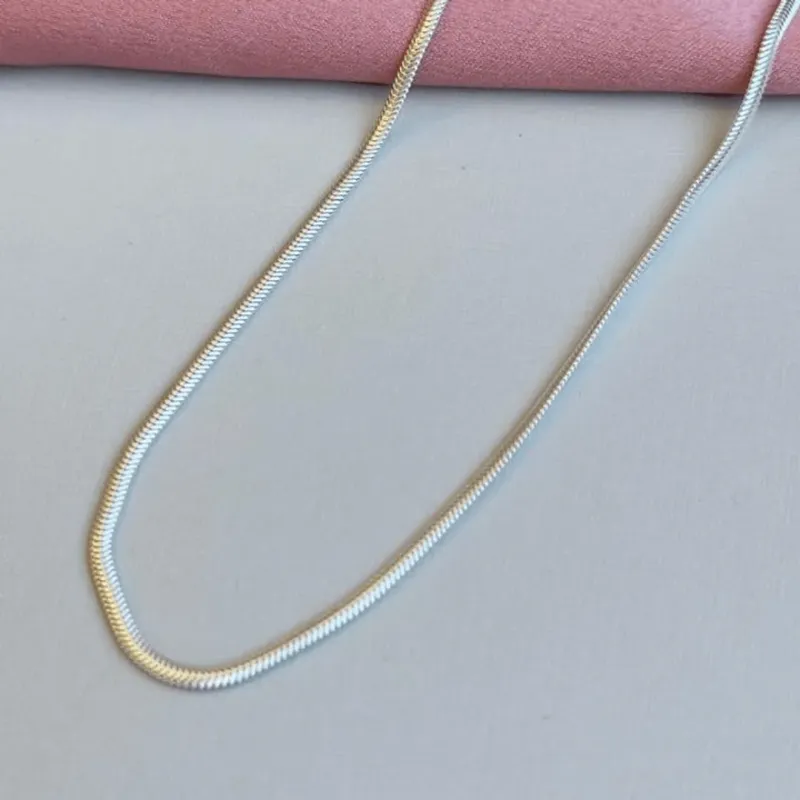 Colar Prata Malha 2mm