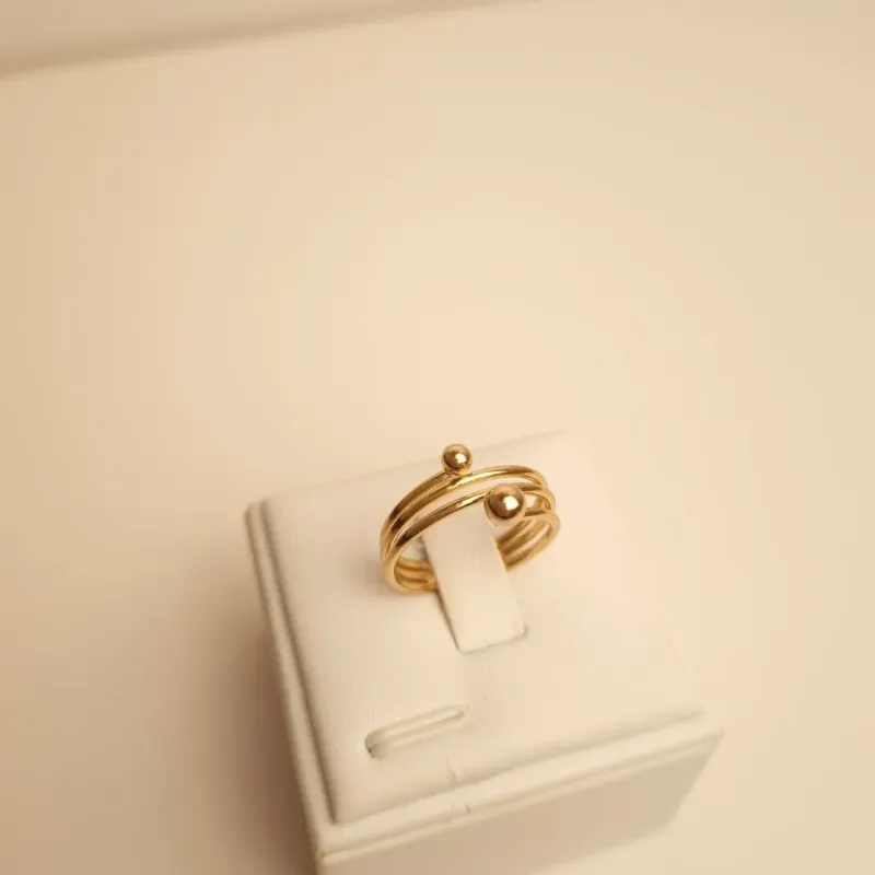 Anel Coleção Orgânica Anel 2 Bolinhas