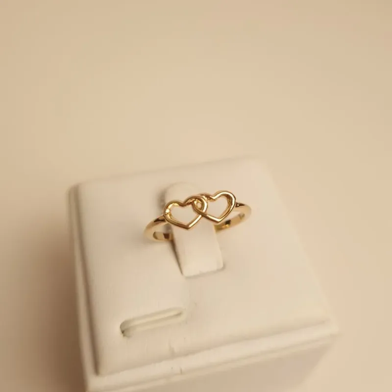 Anel Dois Coraçãoes