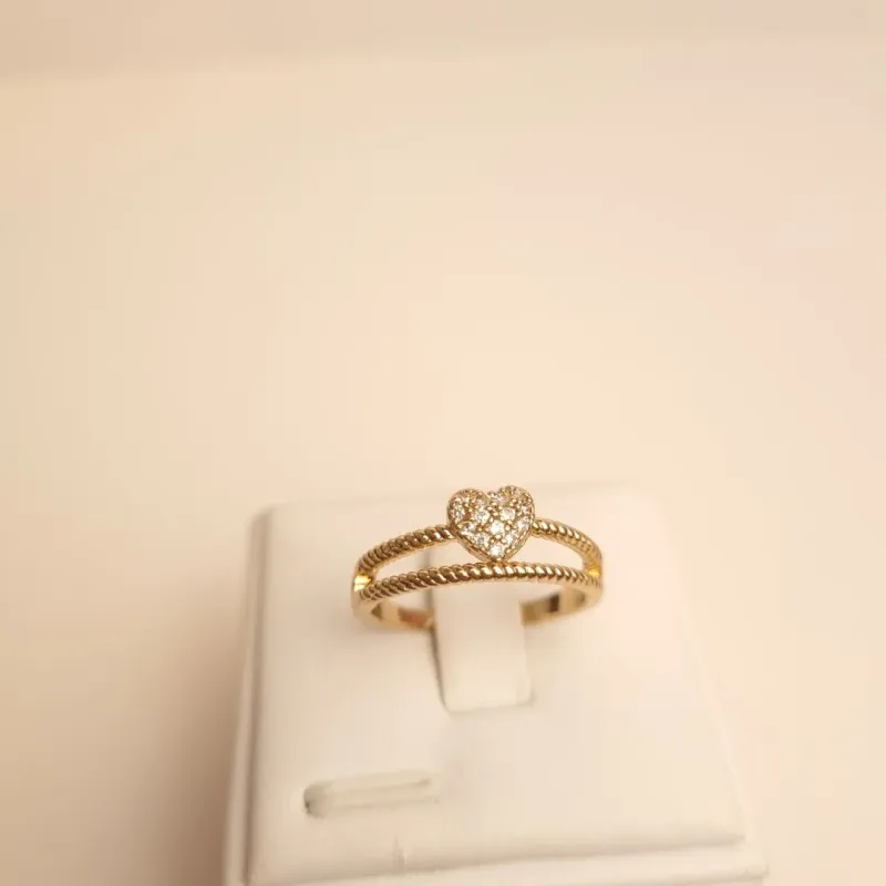 Anel Duplo Coração