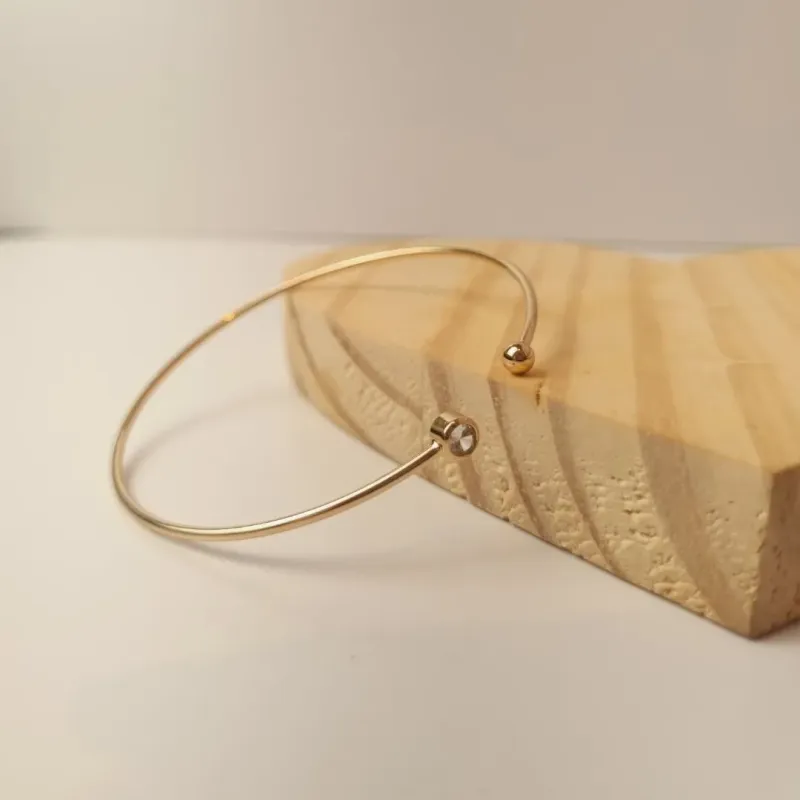 Bracelete Fio com Zircônia