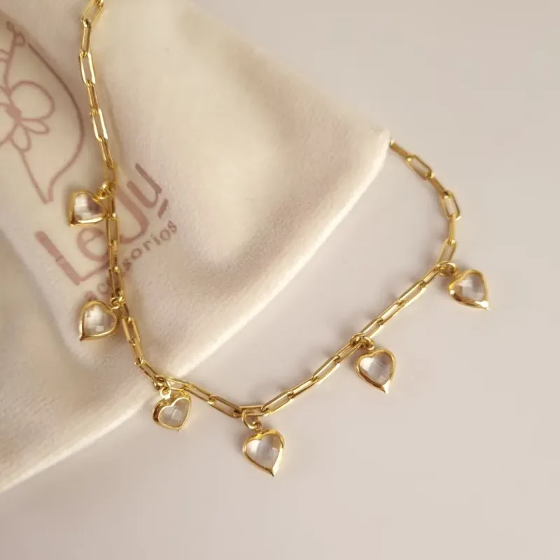 Choker Cartie Coração Cristal