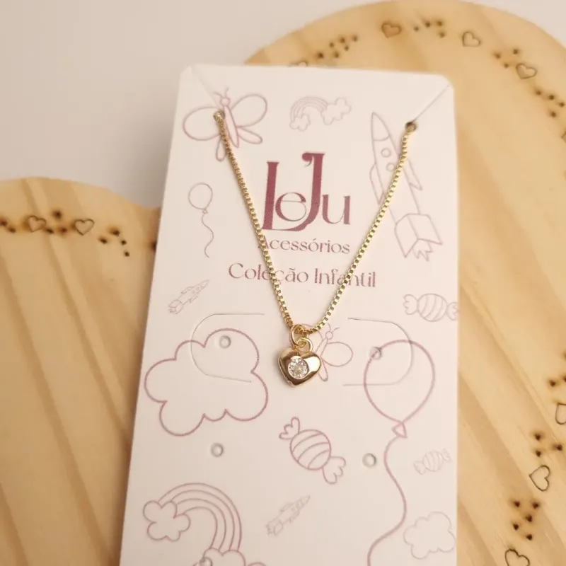 Colar Infantil Coração
