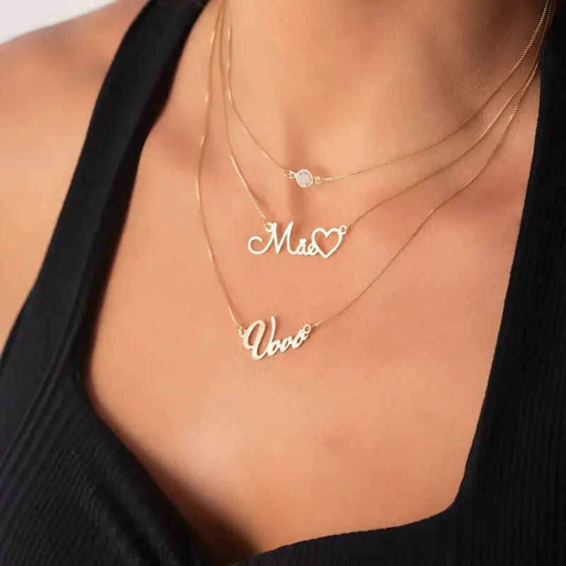 Cordão Personalizado Mãe e Vó