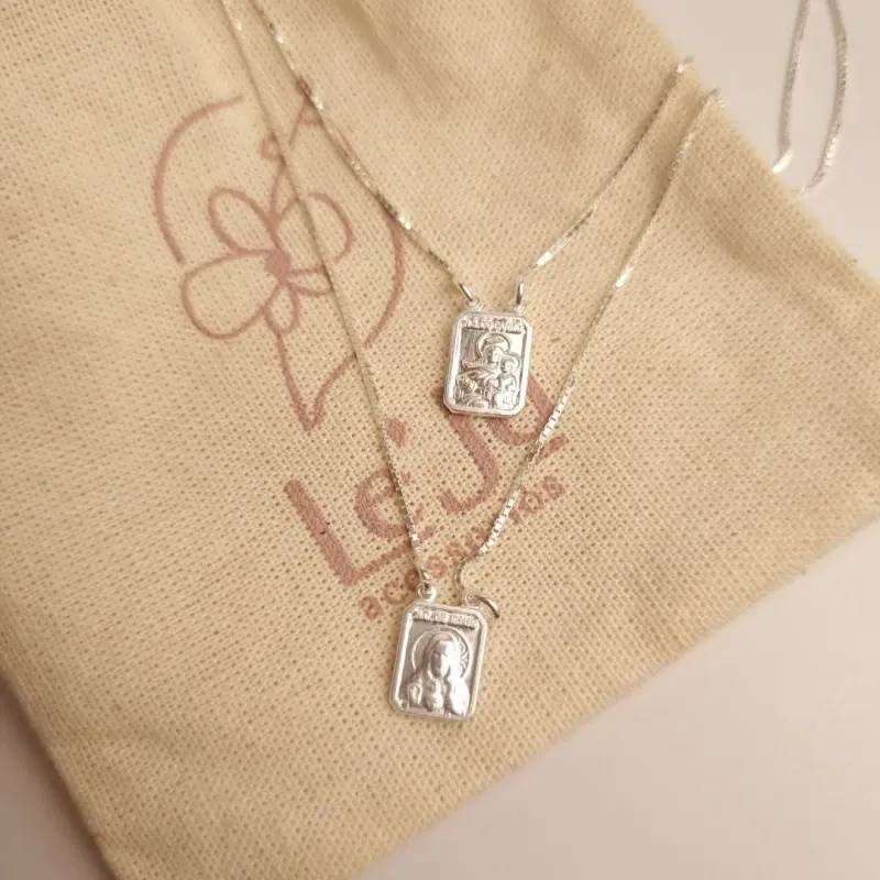 Escapulário Prata N. S do Carmos