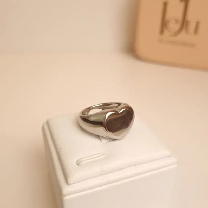 Anel Inox Coração