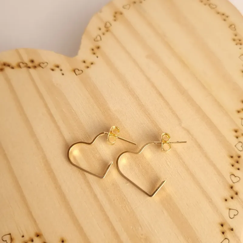 Argola Coração Fino