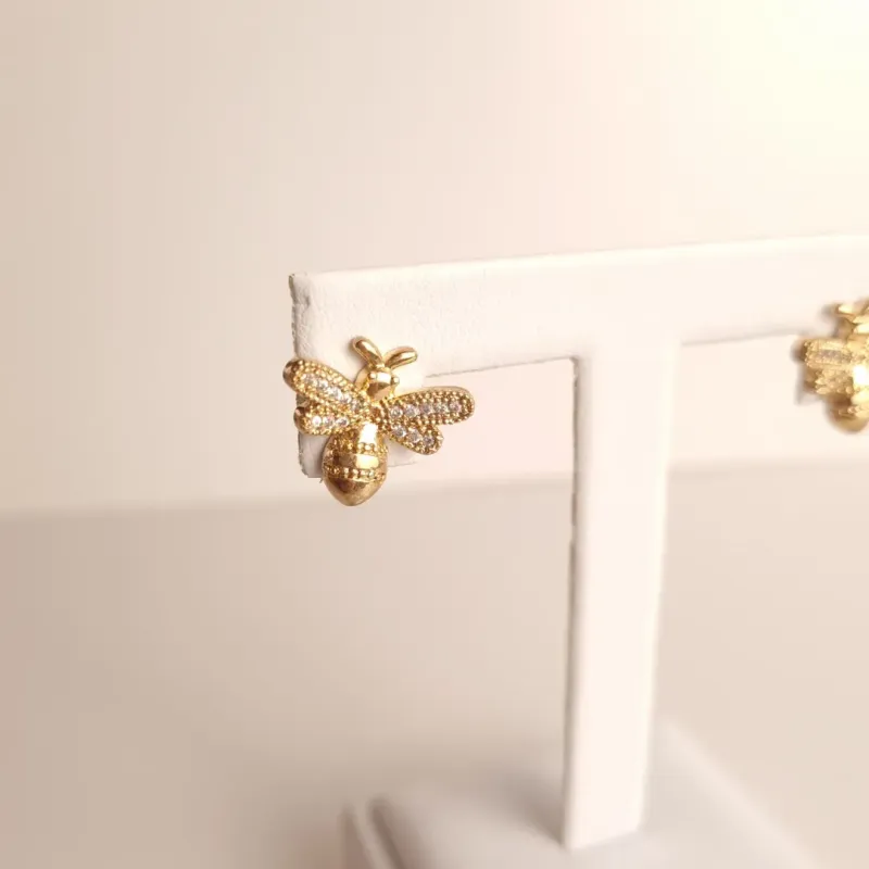 Brinco Abelha Zircônia