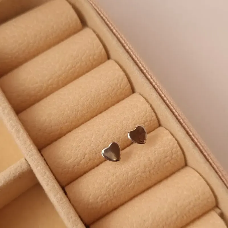 Brinco Inox Chapinha Coração PP