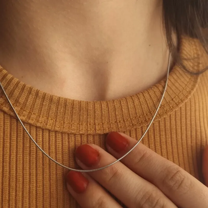 Colar Inox Rabo de Rato