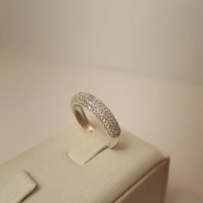 Anel Prata Bananinha