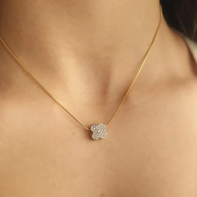 Choker Van Cleef Cravejado