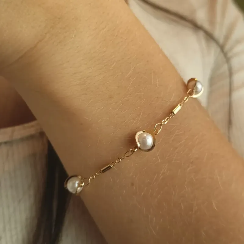 Pulseira Pérola Palito