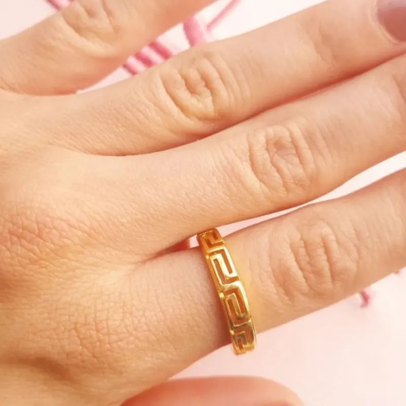 Anel Detalhes Egipcio