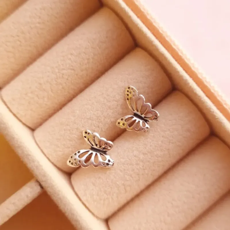 Brinco Prata Borboleta