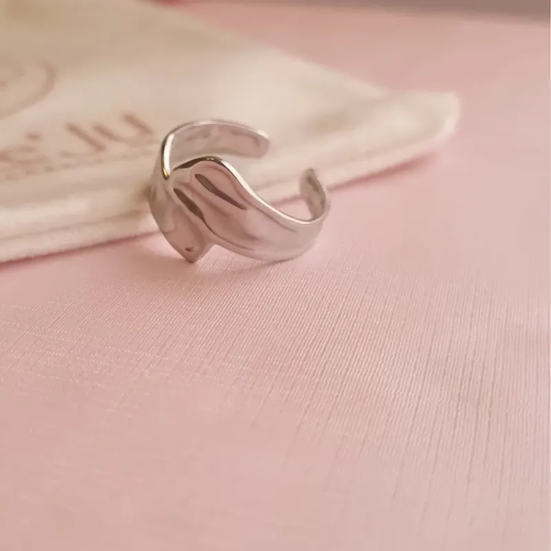 Anel Steel Chapa Trançado