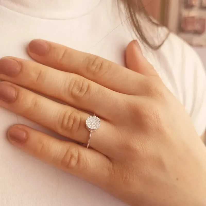 Anel Prata Chuveirinho