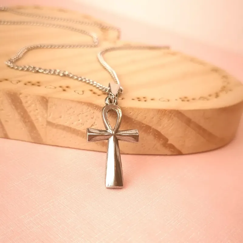 Colar Steel Masculino Cruz