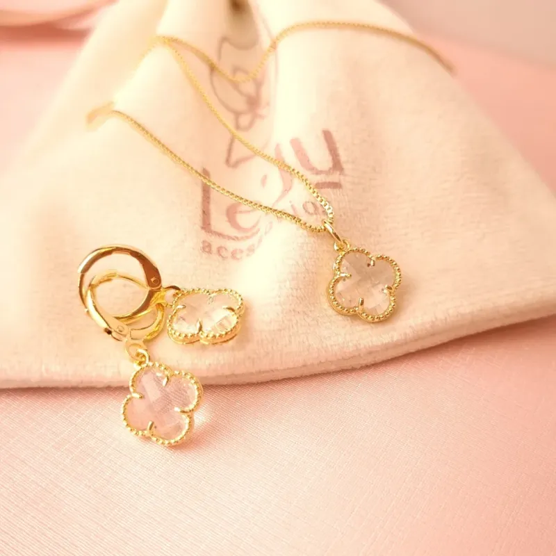 Conjunto Van Cleef Transparente