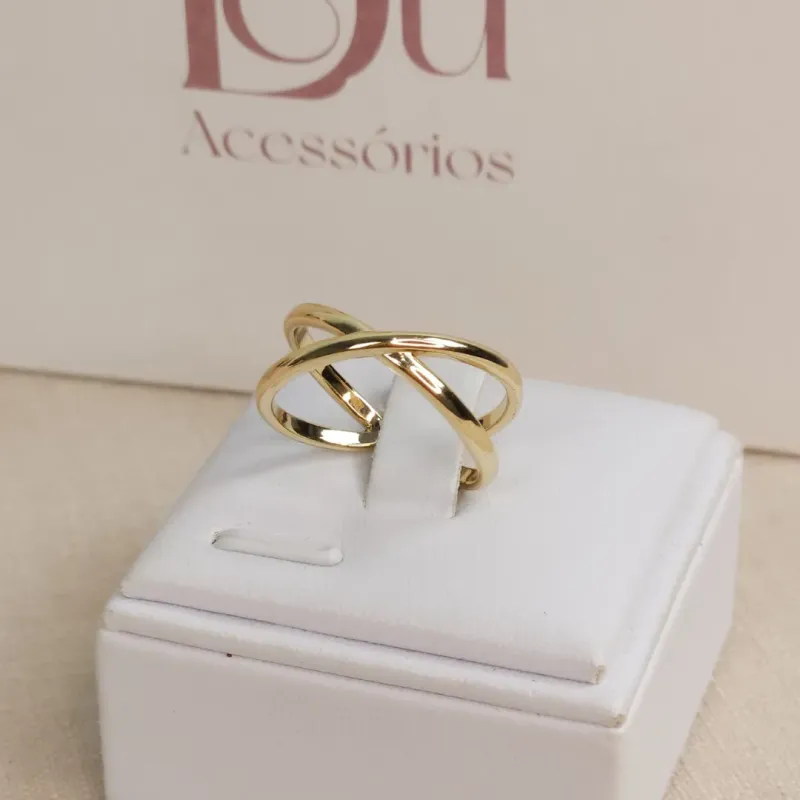 Anel X Liso Coleção Natal