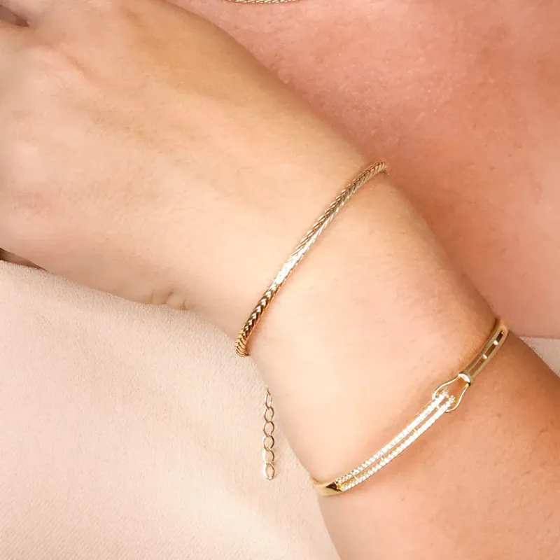 Bracelete Fios em Zircônia