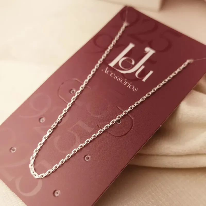 Colar Prata Tijolinho Masculino