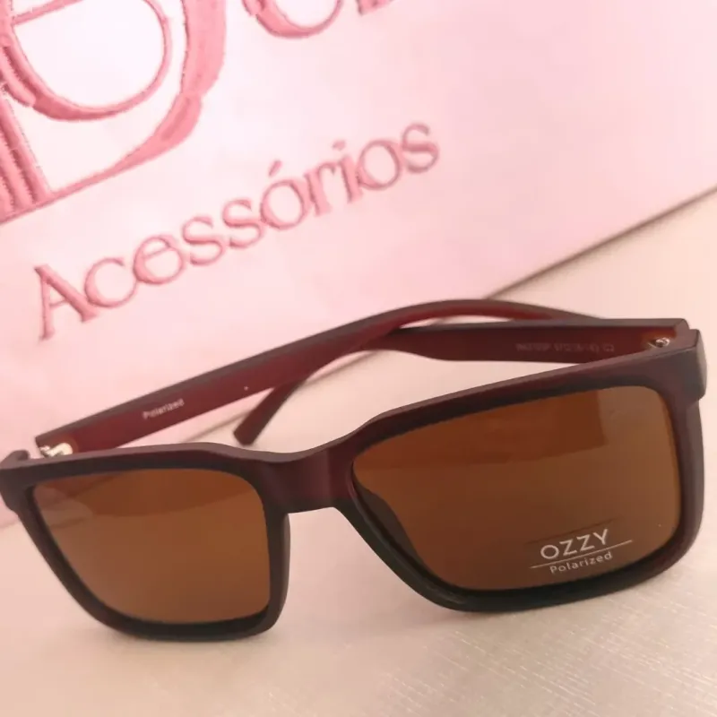 Óculos Quadrado Caramelo