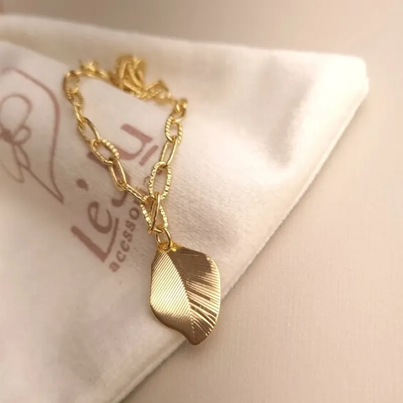 Pulseira Elos com Folha