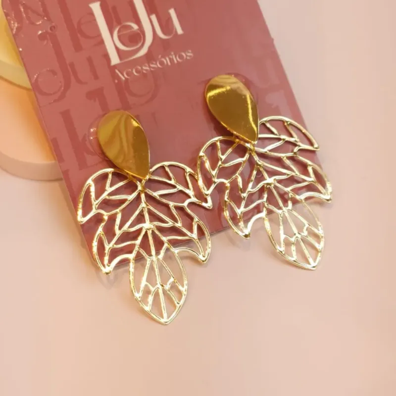 Brinco Folha Grande