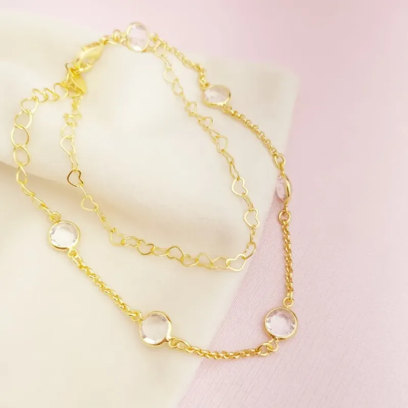 Pulseira Elos Seis Zircônias