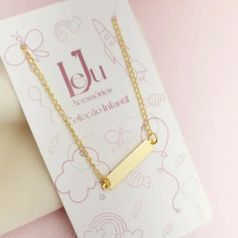 Pulseira Infantil Placa