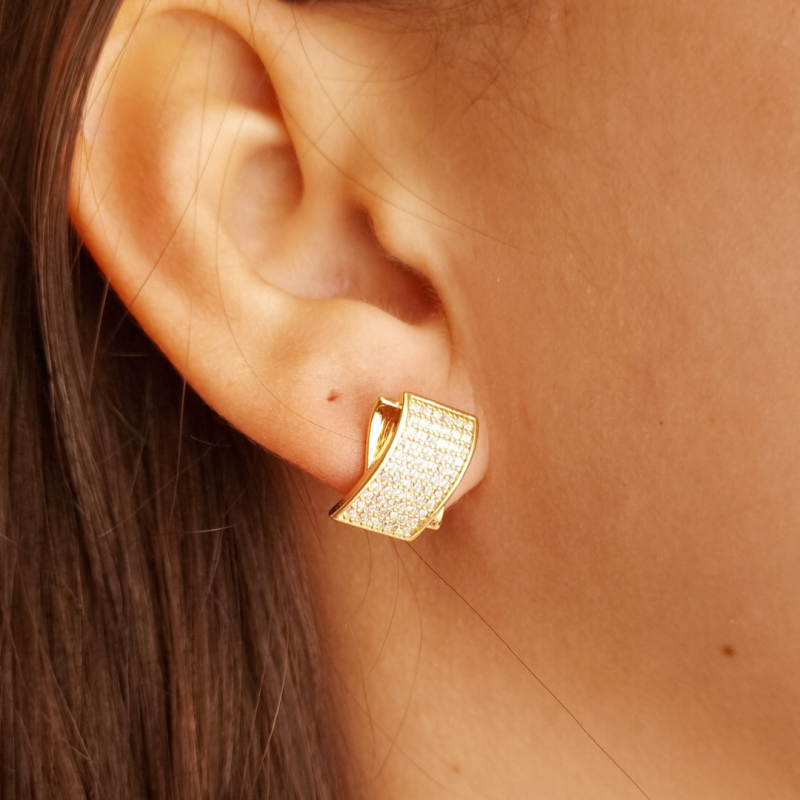 Brinco Glam Retangular