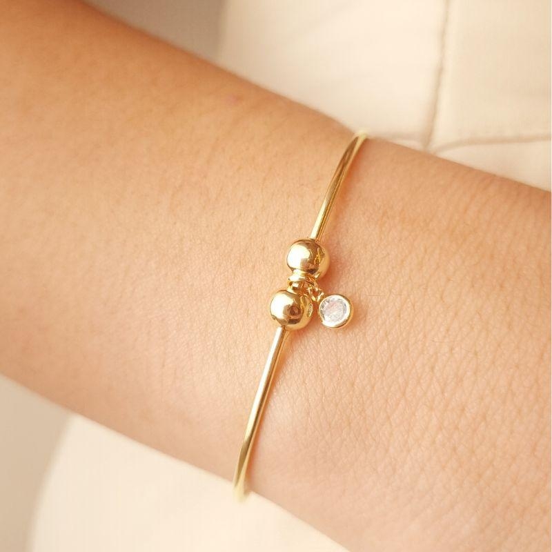 Bracelete com Ponto de Zircônia