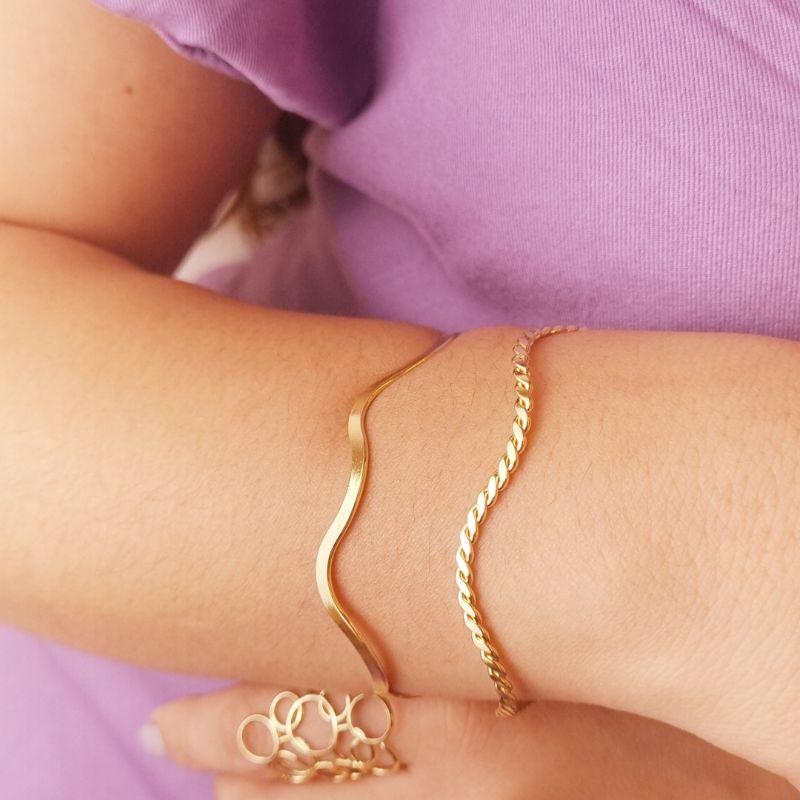 Bracelete Ondas Trançado