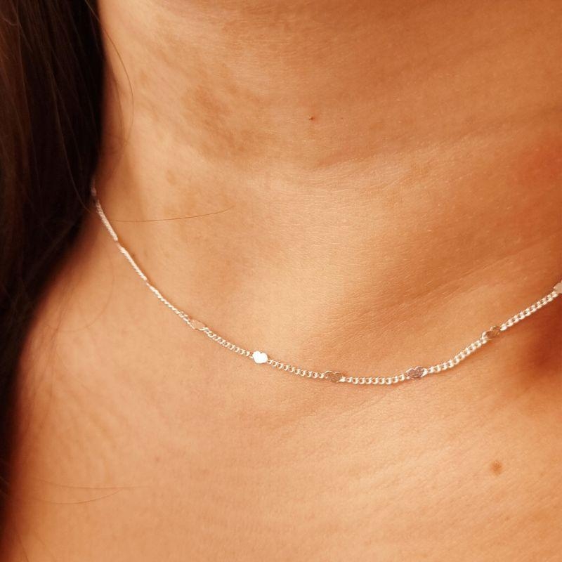 Choker Coração Chapinha