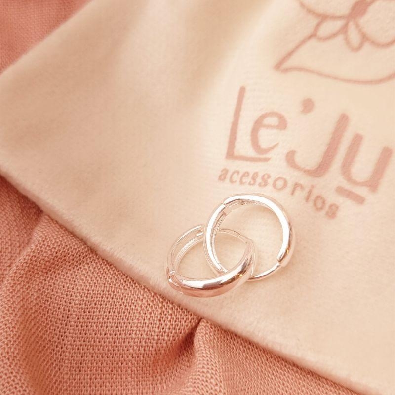 Argola Prata 925 Tranqueta Lisa