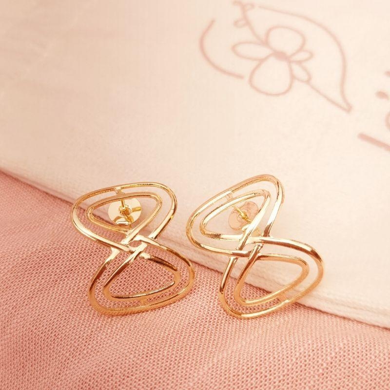 Brinco Infinito Duplo Tarraxa