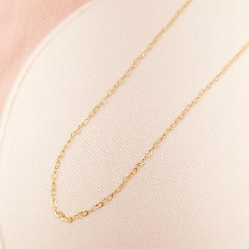 Colar Corrente Mini Corações