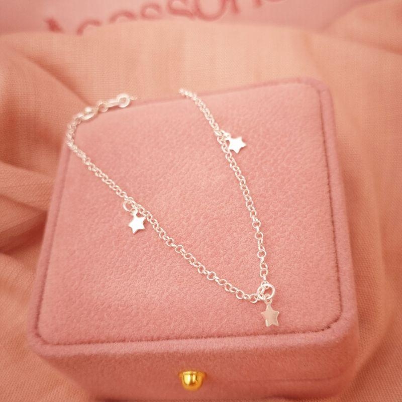 Pulseira Prata 925 Estrelinhas