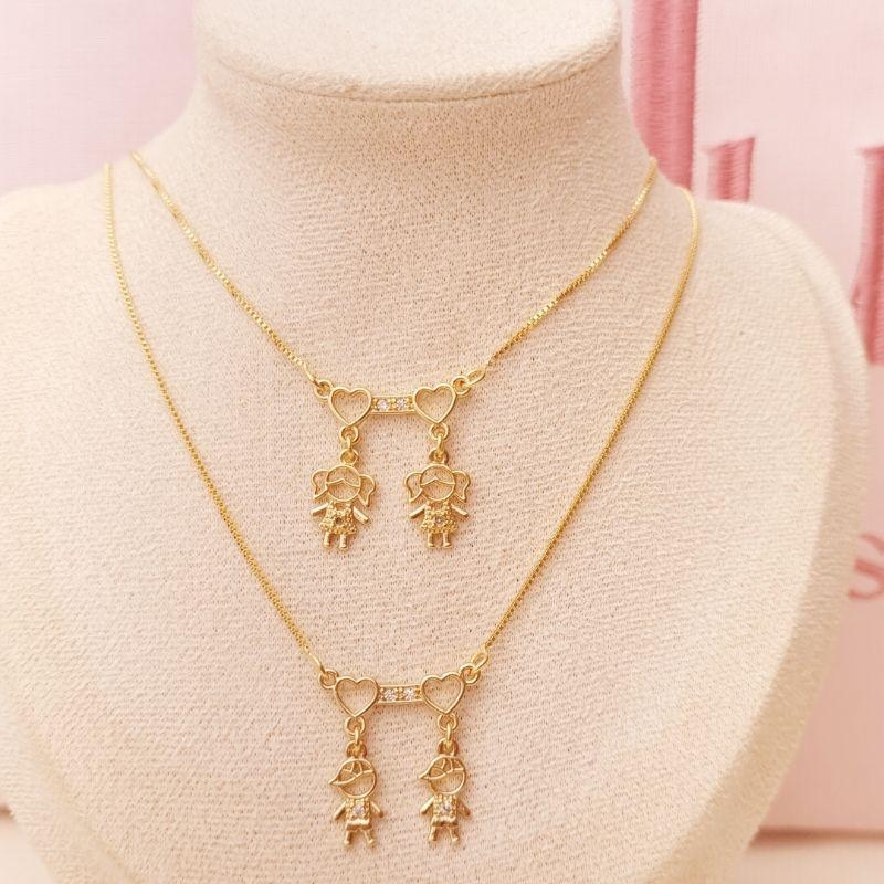 Colar Canga Dois Filho - Personalizado