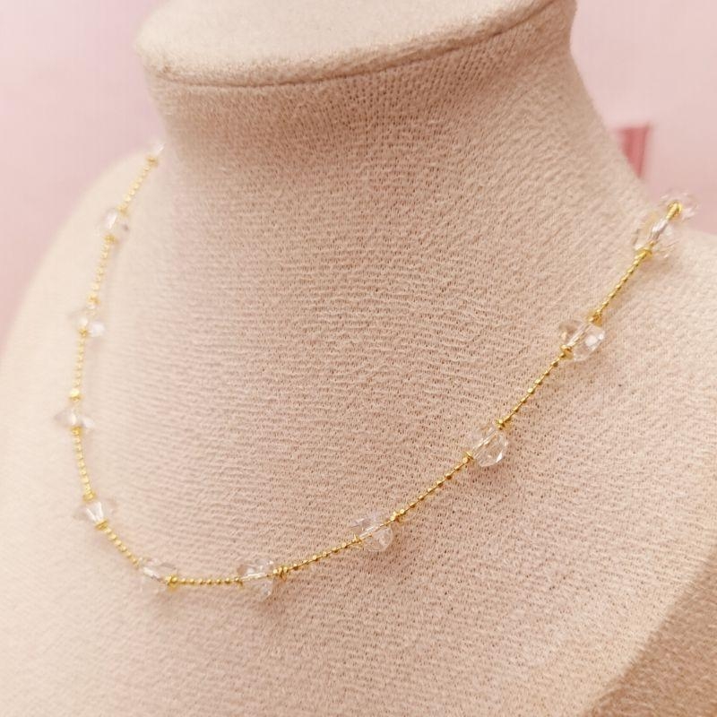 Colar Cristais de Vidro