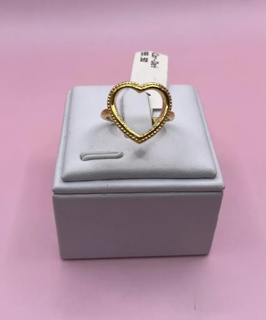 Anel Coração Detalhe