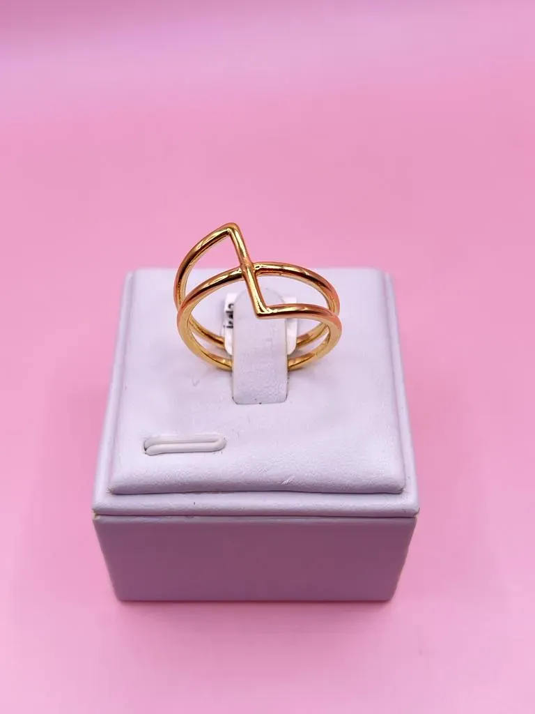 Anel Duplo Trançado