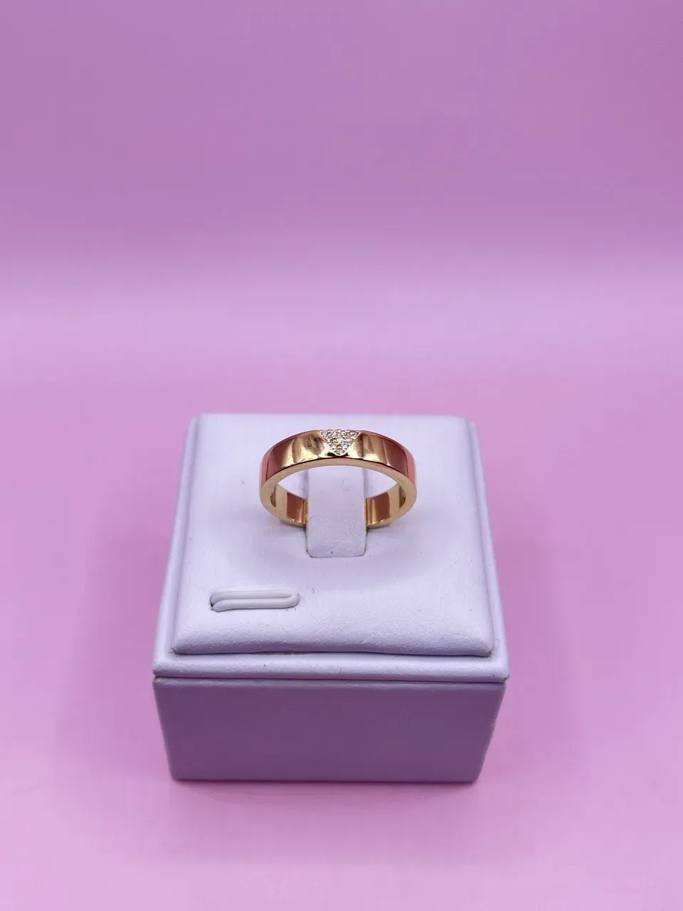 Anel liso com Zircônia