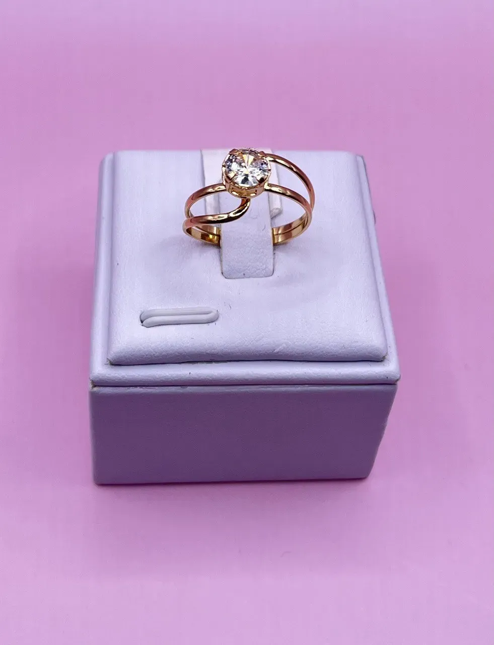 Anel Solitário Trançado