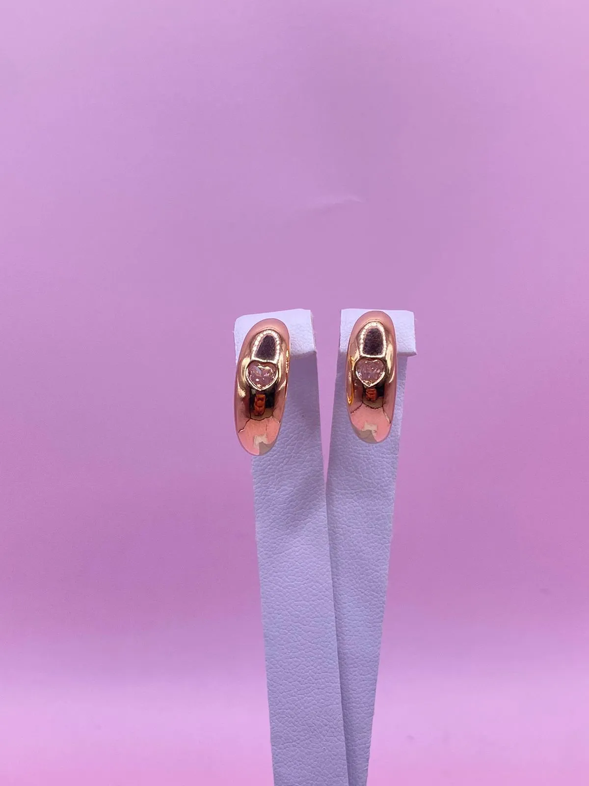 ARGOLA CORAÇÃO CRISTAL